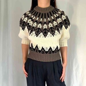 NWOT Altuzarra Marty Sweater - Toffee Fairisle